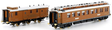 Vienna/Belgian 2pc CIWL Orient Express Dining Coach & Post Wagon